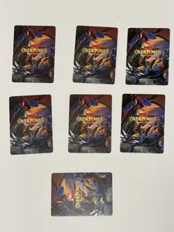 Marvel OverPower Fleer Card Game any hero Lot 7 Cards - Image 2