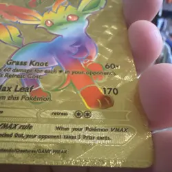 Pokemon TCG Leafeon VMAX Rainbow Secret Rare Card Evolving Skies 204/203 - Image 4