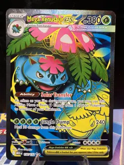 Pokemon TCG Mega Venusaur EX Holo Ultra Rare Card 155/132 Me01: Mega Evolution - Image 1