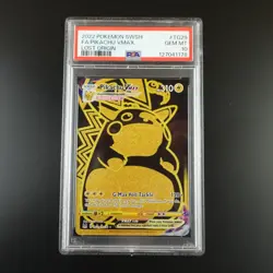 PSA 10 Pikachu Vmax TG29/TG30 Pokemon Lost Origin Holo Full Art Graded Card - Image 1