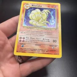 Ninetales 1999 Pokemon Vintage Card Base Set Holo Rare #12/102 - HP -g - Image 3