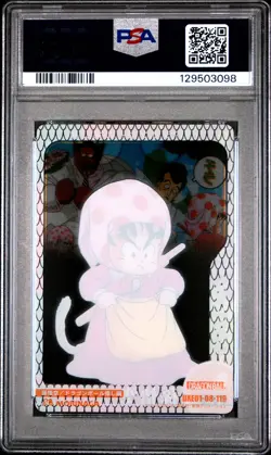 2004 DRAGON BALL MORINAGA JPN WAFER CARDS PART 2 #119 SON GOKU AS A GIRL PSA 10 - Image 2