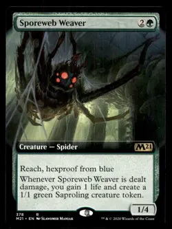 Sporeweb Weaver LP Light Play Core Set 2021 MTG [11724] - Image 1