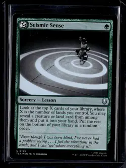 Seismic Sense - 195 - Foil - TLA - NM - MTG Magic the Gathering - Image 1