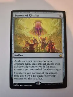 1x Banner of Kinship 0127 MTG FDN Foundations Rare NM x1 - Image 1