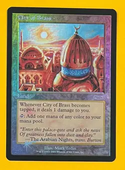 MTG CITY OF BRASS (Foil) JSS Promo (OldManMTG 013-199) - Image 1