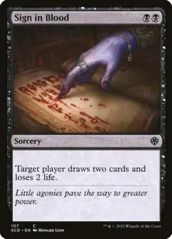 MTG Sign in Blood ** Starter Commander Decks ** English - Image 1