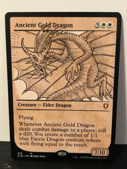 Ancient Gold Dragon (Showcase) - CLB MTG 376 - Image 1