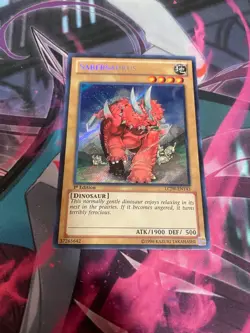 YUGIOH - SABERSAURUS - SECRET RARE - LCJW - 1ST ED - LP - Image 1