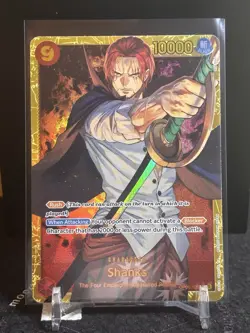 One Piece - Shanks - Secret Rare - Holo Foil - OP01 - Romance Dawn - Image 1