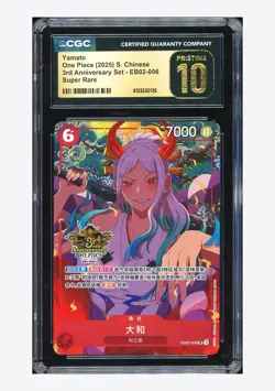 One Piece CGC 10 PRISTINE Yamato SR Promo 2025 EB02-006 3rd Anniversary Chinese - Image 1