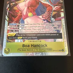 One Piece The Azure Sea's Seven Boa Hancock OP14-112 SR Foil NM - Image 3