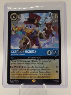 EN11 Disney Lorcana SCROOGE MCDUCK Legendary #152 Reformed Ebenezer Winterspell - Image 1