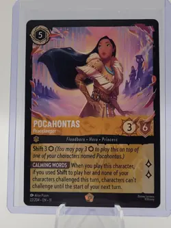 EN11 Disney Lorcana POCAHONTAS Legendary #22 Peacekeeper Winterspell - Image 1