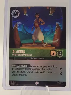 EN11 Disney Lorcana ALADDIN Epic #211 On the Edge of Adventure Winterspell - Image 1