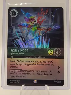 EN10 Disney Lorcana ROBIN HOOD Epic #221 Ephemeral Archer Whispers in the well - Image 1