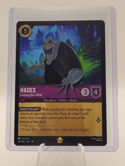 EN10 Disney Lorcana HADES Legendary #56 Looking for a deal Whispers in the Well - Image 1