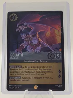 EN10 Disney Lorcana Foil GOLIATH Legendary #173 Clan Leader Whispers in the Well - Image 1