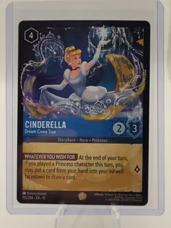 EN10 Disney Lorcana CINDERELLA Legendary #155 Dream Come True Whispers in Well - Image 1