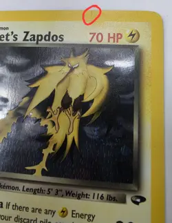 Pokemon TCG Gym Challenge Rockets Zapdos Holo Card 15/132 MP - Image 4