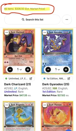 Pokemon WOTC Complete Team Rocket Non-Holo Set! All 65 Non-Holo cards! 31 1st ed - Image 2