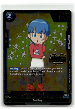 Bulma Mini DA FS07-06 Judge Store Foil Promo Dragon Ball Fusion World Card - Image 1