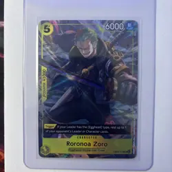 One Piece CCG Card Game Roronoa Zoro Op07-113 Full Art Nm UC English - Image 1