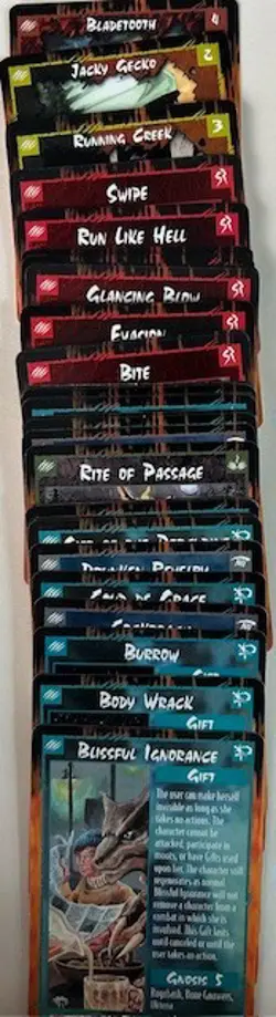 Rage The Werewolf CCG Card Game Lot 1995, 35 Different Cards (Set 1) - Image 1