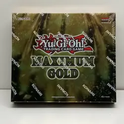 Yugioh Maximum Gold Mini Box Factory Sealed 1st Edition YU GI OH Trading Card - Image 1