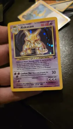 Pokemon Alakazam Base Set 2 Holo Rare 1/130 Wizards of the Coast Card English - Image 2