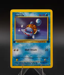 Squirtle 1st Edition Pokemon Card Team Rocket 68/82 Common TCG 2000 WOTC - Image 1