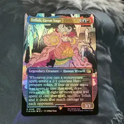 Tellah, Great Sage (Borderless) Final Fantasy Foil - NM #0349 MTG FIN - Image 1