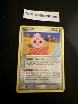 Igglybuff 21/100 Pokemon Card TCG Crystal Guardians Non Holo LP-NM - Image 1