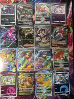 Pokemon 16 Card Lot nm V Max Mega Amazing Ex HOLO Rare Hits Only B3 - Image 1
