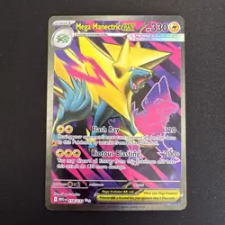 Mega Manectric ex Ultra Rare 158/132 Mega Evolution Pokemon TCG Near Mint Card - Image 1