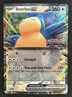Pokemon Card - Snorlax ex - Prismatic Evolution Stamp - 076/131 Prismatic Promo - Image 1