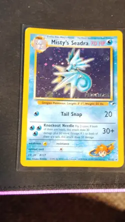 Pokemon Card Misty's Seadra Prerelease Holo Promo Wotc 009/132 70 HP Stage 1 - Image 3