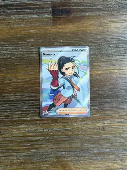 Pokemon TCG Nemona Full Art SIR Holo Card 238/091 SV Paldean Fates Near Mint - Image 1