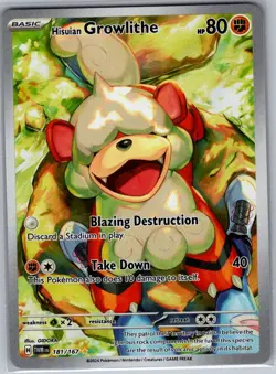 Hisuian Growlithe 181/167 SV06: Twilight Masquerade - Pokemon Card - NM - Image 1