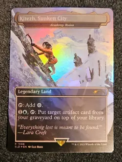 MTG Magic the Gathering FOIL BORDERLESS KITEZH, SUNKEN CITY / ACADEMY RUINS - Image 1