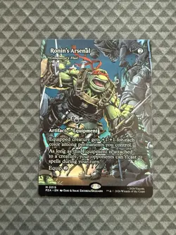 MTG Ronin’s Arsenal #0015 Borderless Mythic TMNT Source Material (PZA) - Image 1