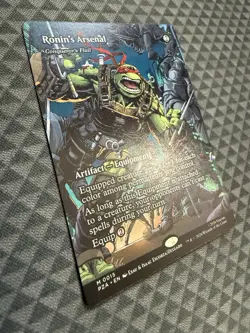 MTG Ronin’s Arsenal #0015 Borderless Mythic TMNT Source Material (PZA) - Image 2