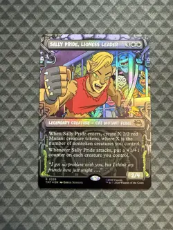 MTG Sally Pride, Lioness Leader #0225 Foil Showcase Rare TMNT (TMT) - Image 1
