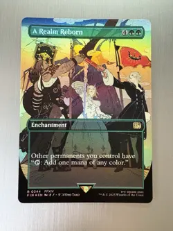 A Realm Reborn - 344 - Magic: Final Fantasy MTG - Borderless - Rare - FOIL - Image 1