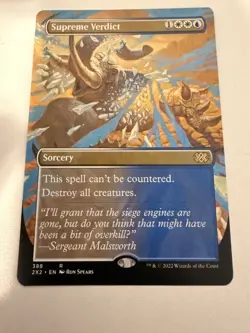 Magic: The Gathering Supreme Verdict Borderless Double Masters 2022 Rare English - Image 1