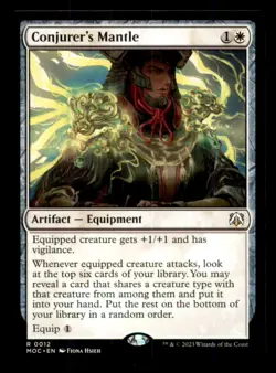 Conjurer's Mantle LP Light Play March Machines Commander MTG [11576] - Image 1