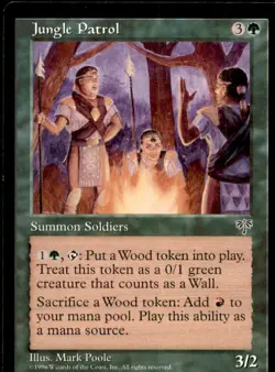 Jungle Patrol LP Light Play Mirage MTG [6630] - Image 1