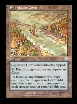 Saprazzan Cove LP Light Play Mercadian Masques MTG [8034] - Image 1