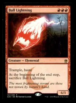 Ball Lightning LP Light Play Masters 25 MTG [11434] - Image 1