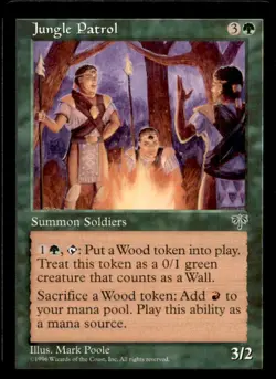 Jungle Patrol LP Light Play Mirage MTG [6016] - Image 1
